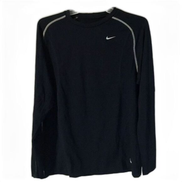 Nike Other - Nike Pro Mens Black Dri-Fit Fitted Base Layer Long Sleeve Shirt